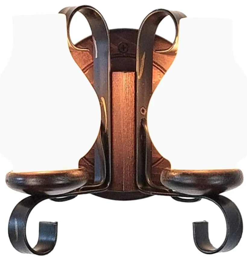 Aplica de perete rustica fabricata manual din lemn Roata WOOD-RO-AP2