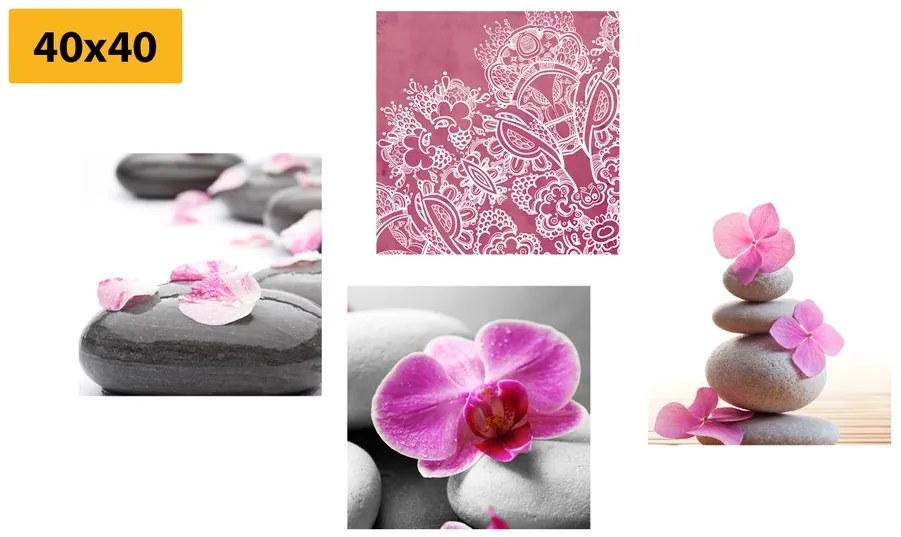 Set tablouri natura moartă Zen