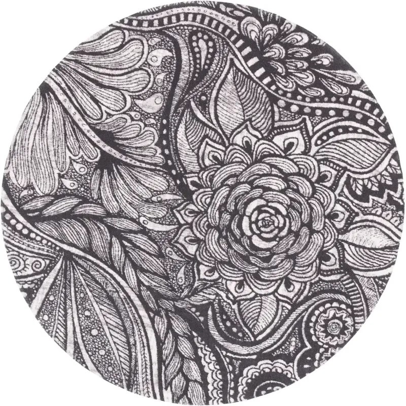 Covor lana Hejk gri cerc Selectează mărime: 160 X 160