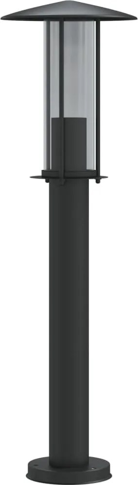 vidaXL Lampă exterioară de podea, negru, 60 cm, oțel inoxidabil