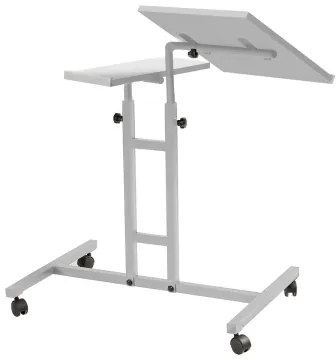 Măsuță ajustabilă GLEN 87x67 cm albă