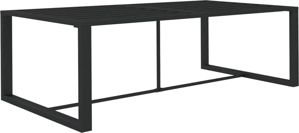 vidaXL Masă de exterior, antracit, 120x60x66 cm, aluminiu