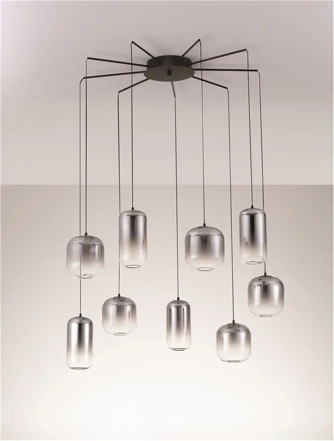 Lustra cu 9 pendule LED design modern AELIA