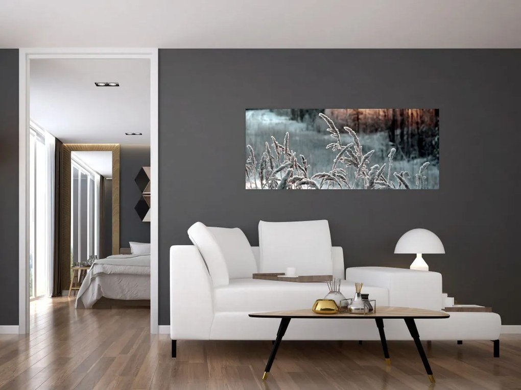Tablou - Pajiște înghețată (120x50 cm)