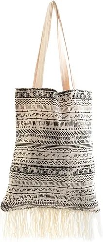 Sacosa Boho din textil 36x8x38 cm