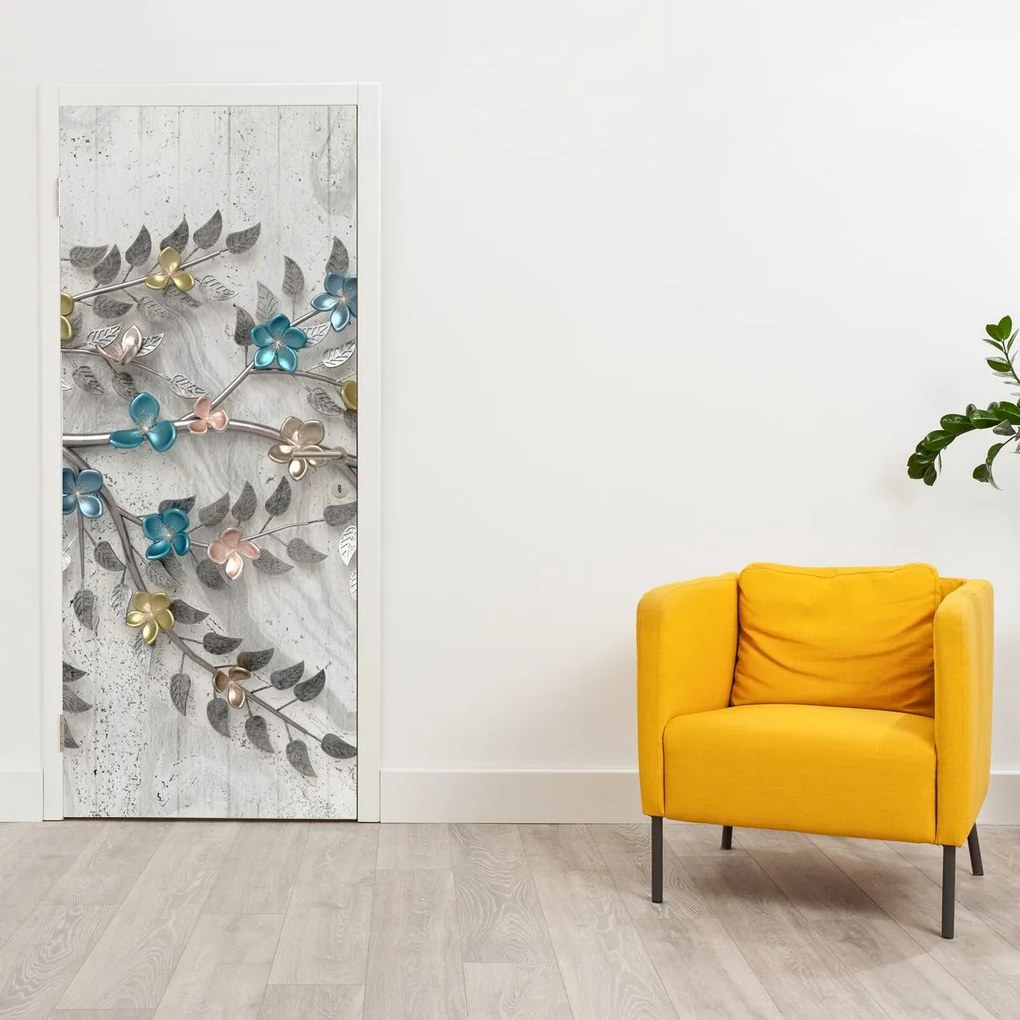 Fototapet pentru ușă - Pe o ramură abstract (95x205cm)