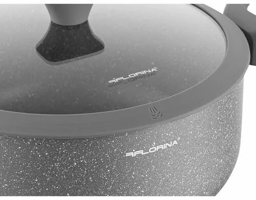 Florina Oală din aluminiu cu capac de MateuszGessler, 28 cm, 6,9 l, diam. 28 cm