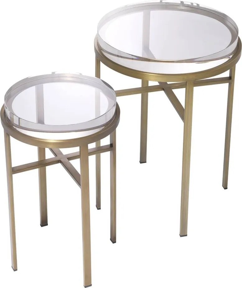 Set de 2 masute laterale design LUX Hoxton alama 114482 HZ