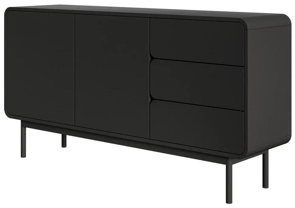 Comodă Orro O1 (negru). 1100598