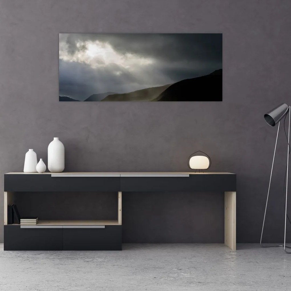 Tablou cu furtuna în apropiere (120x50 cm)