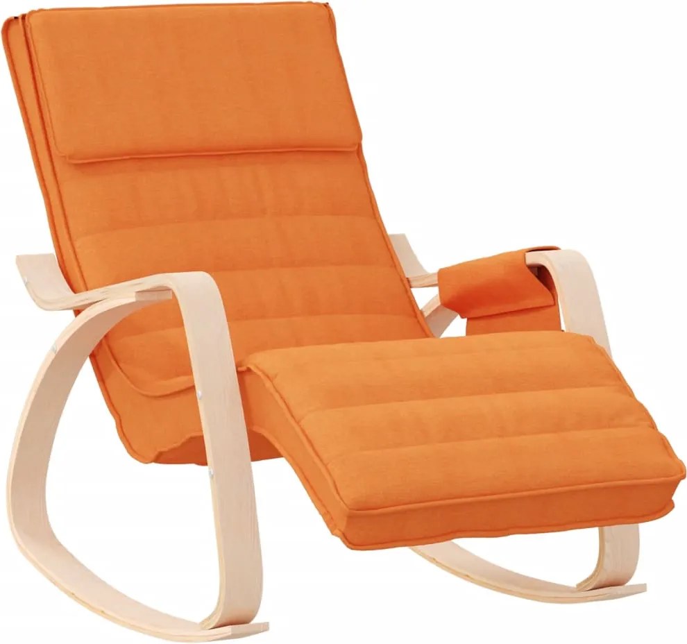 vidaXL Scaun balansoar, galben închis, material textil