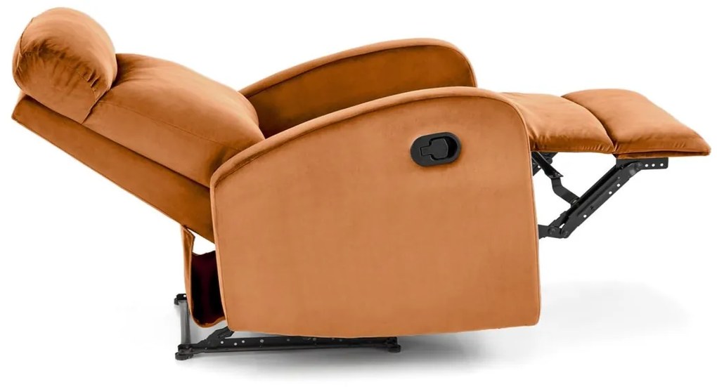 Fotoliu recliner Wonder velvet cinnamon H98 cm
