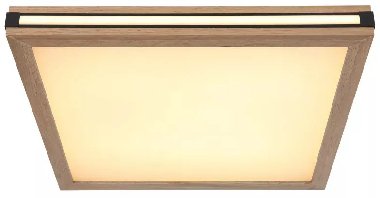 Plafoniera LED Carla 41589D2, 24W, 1340lm, lumina calda, IP20, neagra+maro, Globo Lighting