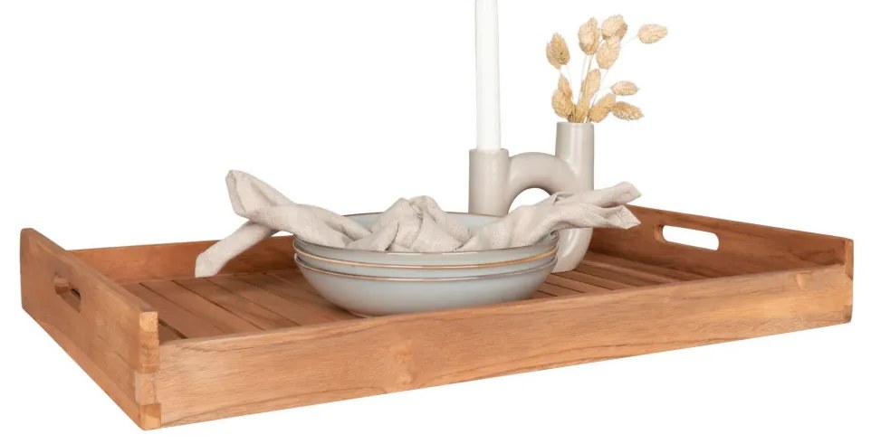 Tavă Faro din tec, 58x38 cm