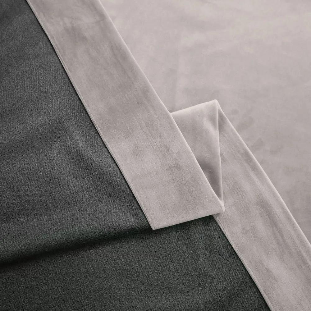 Set draperie din catifea blackout cu rejansa transparenta cu ate pentru galerie, Madison, densitate 700 g/ml, Perfectly Pale, 2 buc