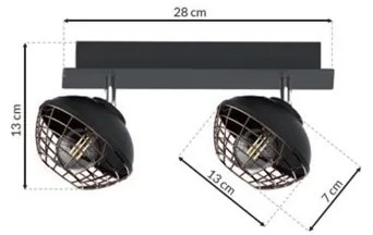 Lampă spot LOGAN 2xE14/40W/230V