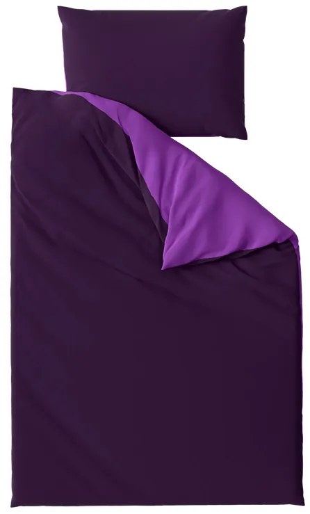 Lenjerie de pat din bumbac VIOLETTA mov Dimensiune lenjerie de pat: 70 x 90 cm | 140 x 200 cm