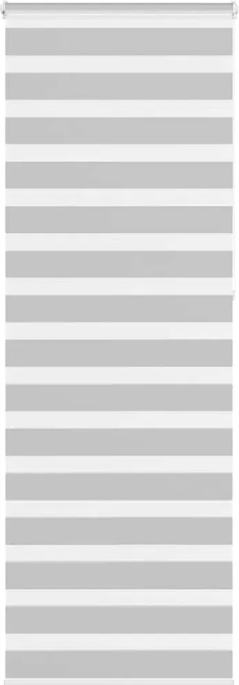 vidaXL Jaluzea tip zebra gri deschis lățime țesătură 75,9 cm poliester