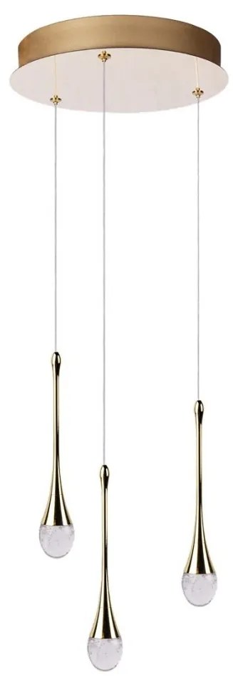 Lustra LED suspendata design decorativ DALMA 3 round GO