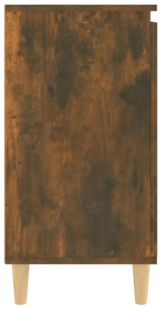 Servanta, stejar fumuriu, 60x35x70 cm, lemn prelucrat 1, Stejar afumat