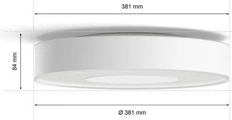 Philips - Plafonieră LED RGB dimmabilă Hue LED/33,5W/230V Ø 381 mm alb