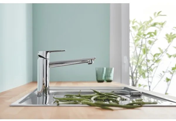 GROHE BAUEDGE 31693000 - Baterie pentru chiuvetă, înălțime 193 mm, crom lucios