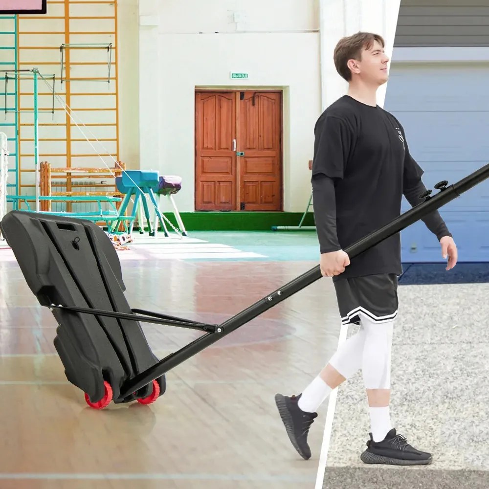 Panou de baschet cu înălțime reglabilă, transparent