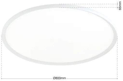 Plafonieră LED KANT Orion, 66W/230V, 2700/3200/4000K, diam. 80 cm, alb