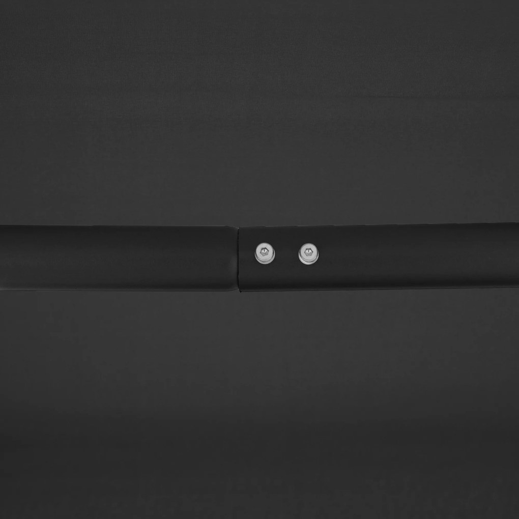 Outsunny Leagăn de Grădină cu 3 Locuri și Copertină, Șezut Respirant și Cadru din Oțel, Negru | Aosom Romania