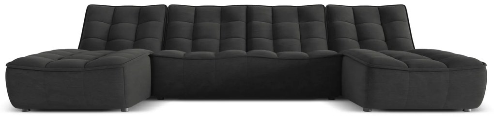 Coltar Moni cu 6 locuri in forma de U si tapiterie din tesatura structurala