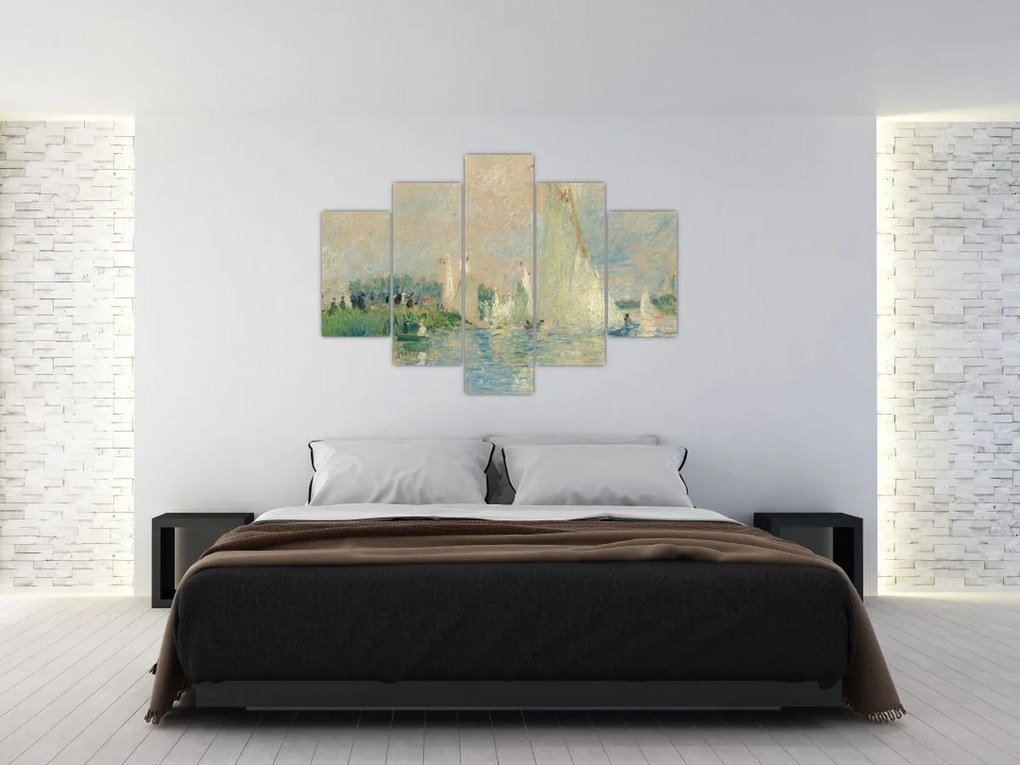 Tablou - Auguste Renoir, Regatta at Argenteuil, reproducere (150x105 cm)