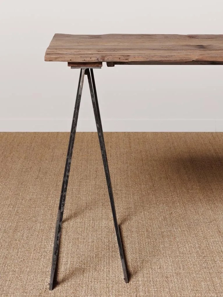 Masa dining, din lemn reciclat, cu aspect vintage, Sutton