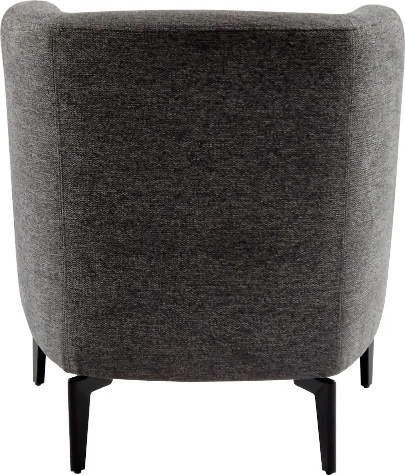Fotoliu de design, gri / negru, KAPY