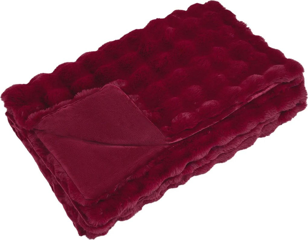 vidaXL Pătură din de iepure artificial antiderapantă Olite Poliester