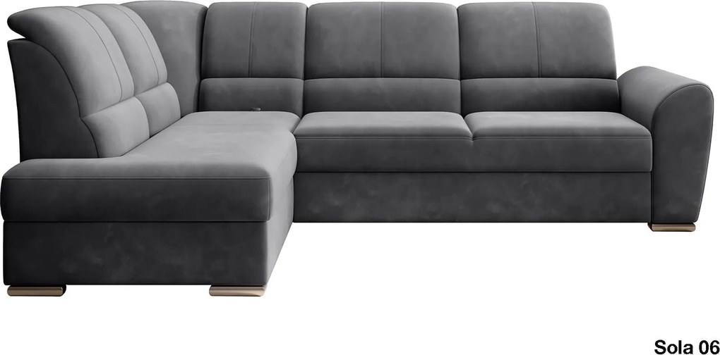 Colțar lemn masiv Extensibil Samara 270x186cm Ladă Depozitare Personalizabil - Loco 04, Dreapta
