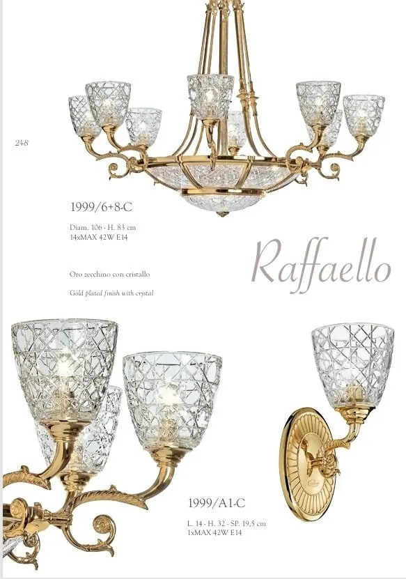 Aplica de perete eleganta LUX realizata manual Raffaello