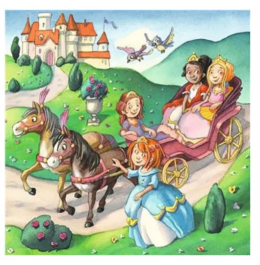 PUZZLE MICILE PRINTESE, 3X49 PIESE - RAVENSBURGER (RVSPC05564)