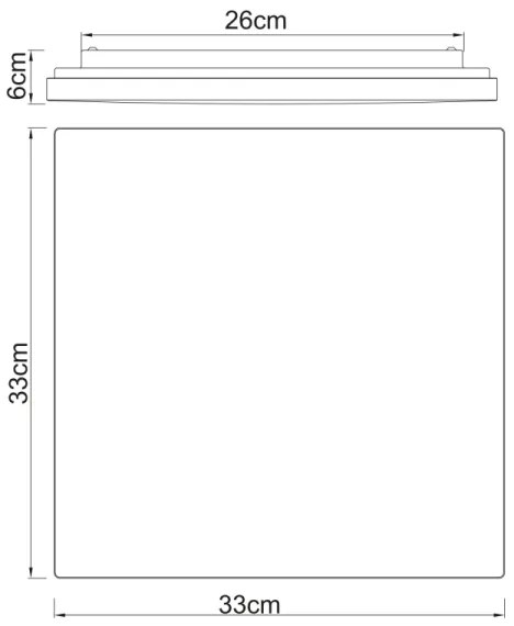 Plafonieră LED RAINA LED/12W/230V Globo 48296W