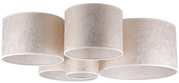 Duolla - Plafonieră ROLLER PENTO 5xE27/60W/230V auriu