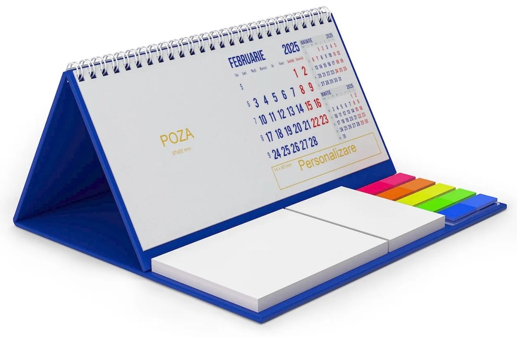 Calendar de birou cu notite personalizat