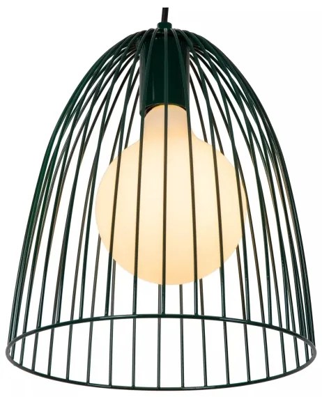 Lustră pe cablu Lucide 74417/01/33 MACARONS 1xE27/40W/230V d. 24,5 cm verde