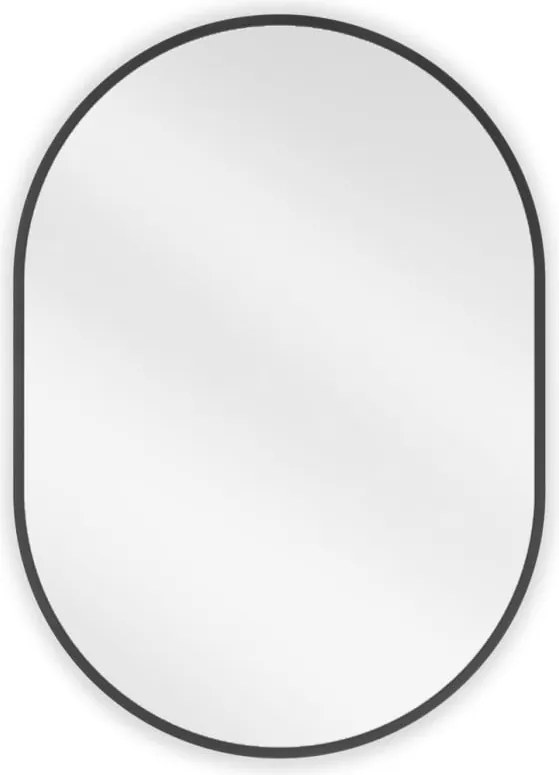 Mexen Loft oglindă de baie ovală 70 x 50 cm, ramă neagră - 9851-070-050-000-70