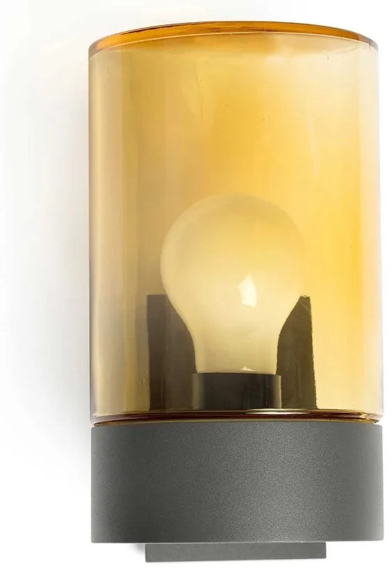 Aplica de perete pentru iluminat exterior IP65 KILA amber
