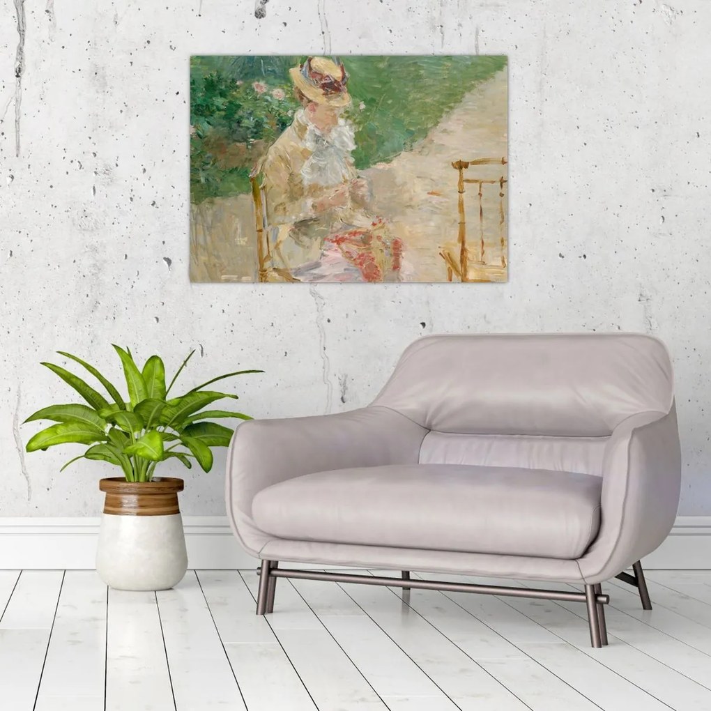 Tablou - Berthe Morisot, Young Woman Knitting, reproducere (70x50 cm)