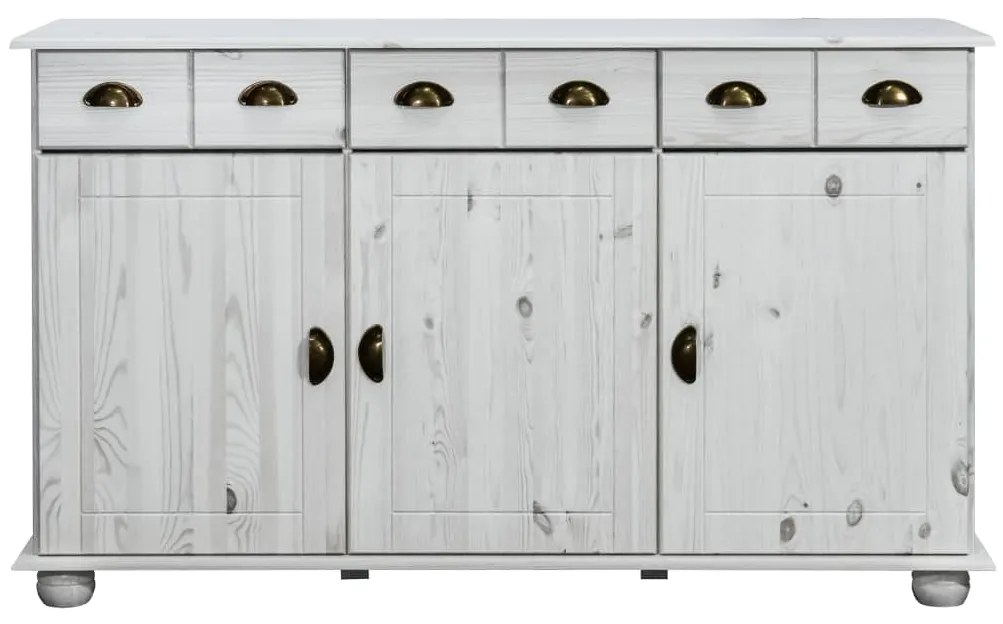 325539 vidaXL Servantă, 134x39x79,5 cm, lemn masiv de pin