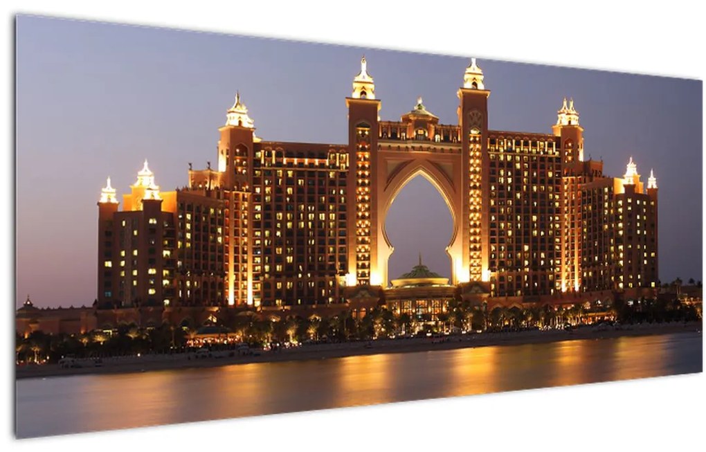 Tablou construcției în Dubai (120x50 cm)