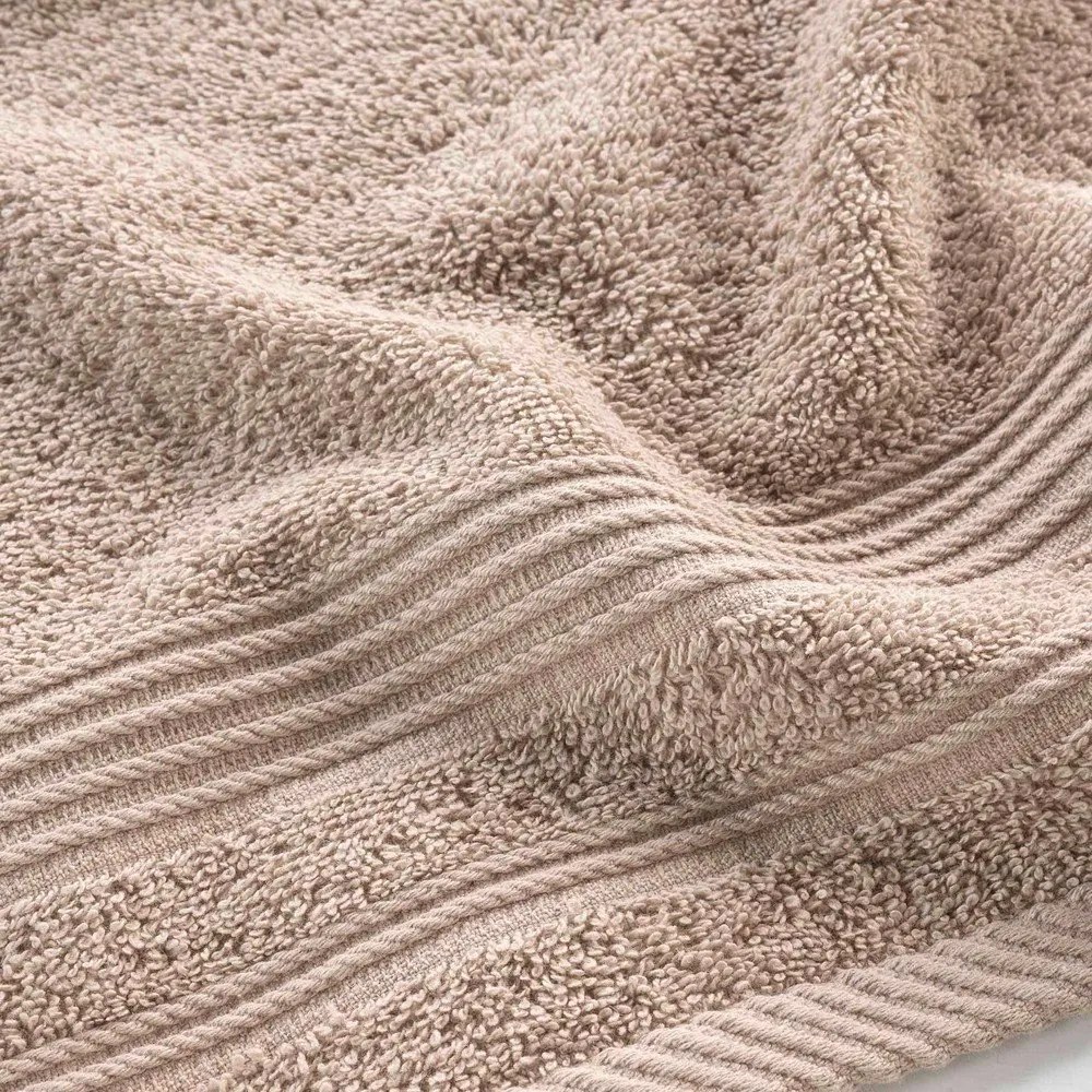 Prosop maro deschis din bumbac din frotir 30x50 cm Tendresse – douceur d'intérieur