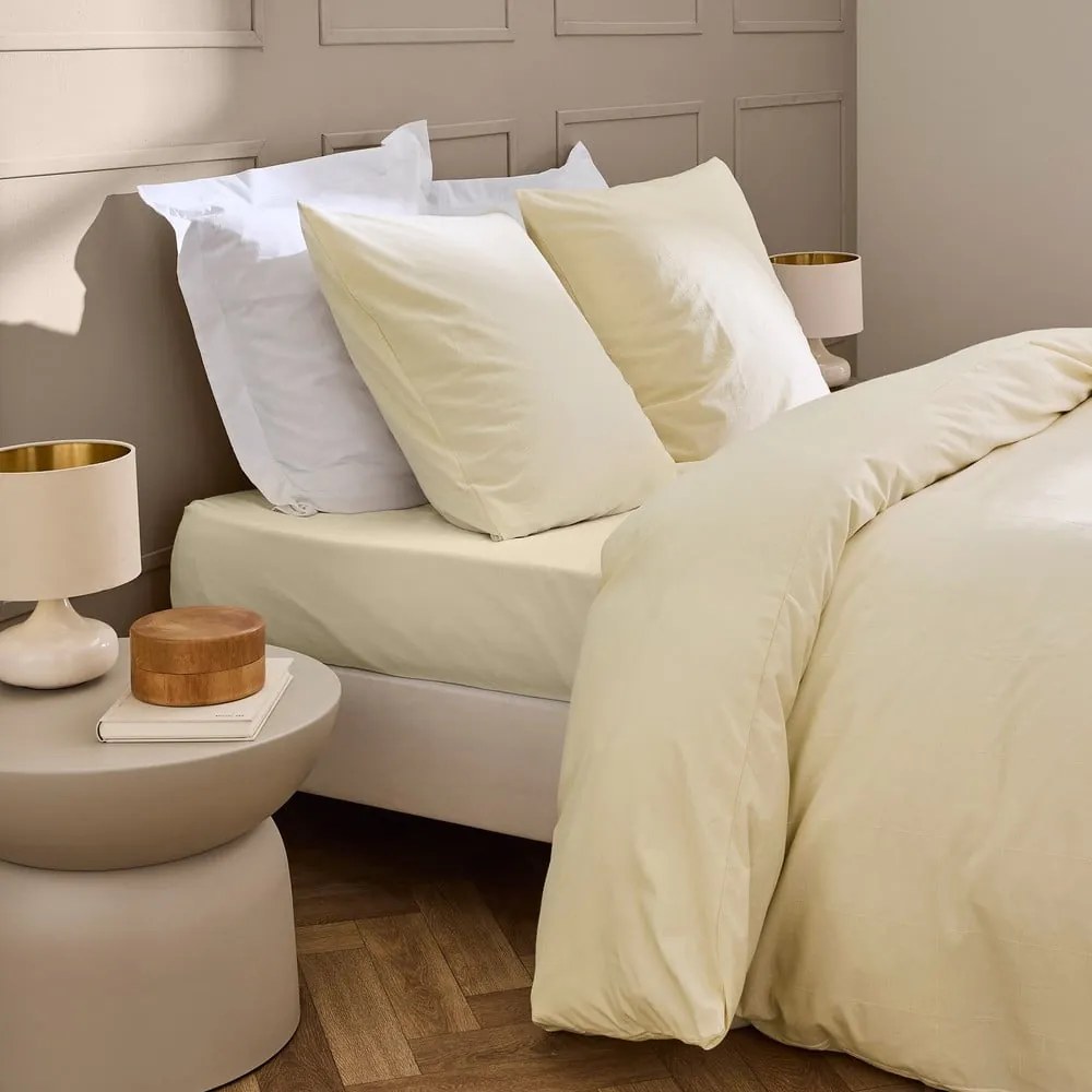 Cearceaf fildeș 140x190 cm Linella – douceur d'intérieur