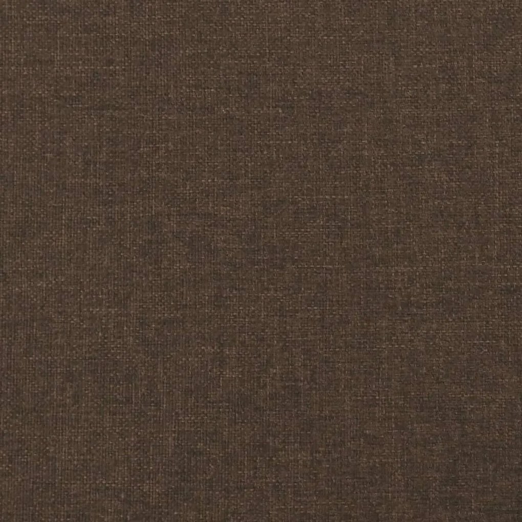 Cadru de pat, maro inchis, 160 x 200 cm, material textil Maro inchis, 35 cm, 160 x 200 cm