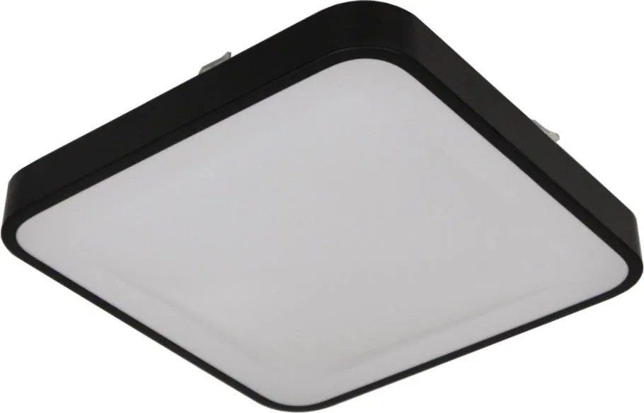 Lampă de tavan cu senzor WILTON 2xE27/60W/230V 33x33 cm neagră